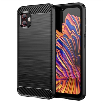 Samsung Galaxy Xcover6 Pro Brushed TPU Case - Carbon Fiber