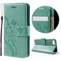 iPhone 7/8/SE (2020)/SE (2022) Butterfly Series Wallet Hoesje - Cyan