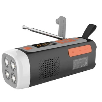 Camping handbediende Solar Radio / Bluetooth Speaker LR-7A - 4500mAh, AM/FM/SW