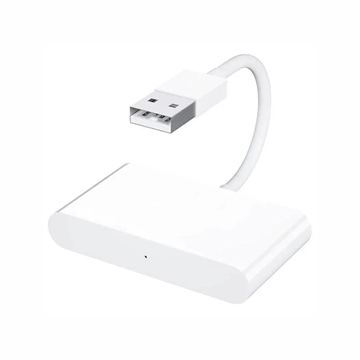 CarPlay Draadloze Adapter voor iOS - USB, USB-C - Wit