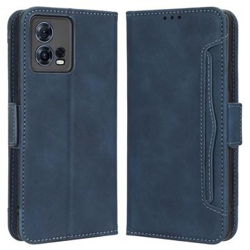 Cardholder Series Motorola Moto S30 Pro/Edge 30 Fusion Portemonnee Hoesje - Blauw