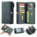 Caseme 2-in-1 Multifunctional Samsung Galaxy S21 FE 5G Portemonnee Hoesje - Groen