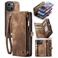 iPhone 15 Caseme 2-in-1 Multifunctionele Portemonnee Hoesje - Bruin