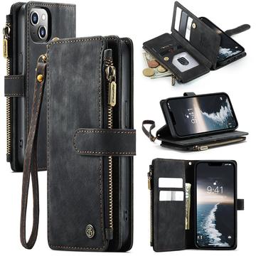 iPhone 15 Caseme C30 Multifunctionele Portemonnee Hoesje - Zwart