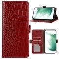 Crocodile Series Motorola Moto S30 Pro Wallet Leren Hoesje met RFID - Rood