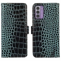 Nokia G42 Crocodile Series Wallet Leren Hoesje met RFID