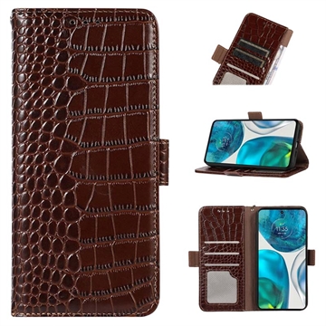 Crocodile Series Motorola Moto G73 Wallet Leren Hoesje met RFID