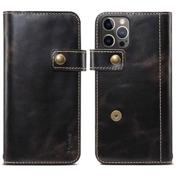 Denior Vintage Series iPhone 14 Pro Wallet Leren Hoesje