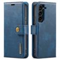 DG.Ming Samsung Galaxy S23+ 5G Onzichtbare Leren Portemonnee Hoesje - Blauw