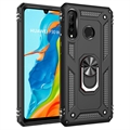 Huawei P30 Lite Defender Series Hybride Hoesje - Zwart