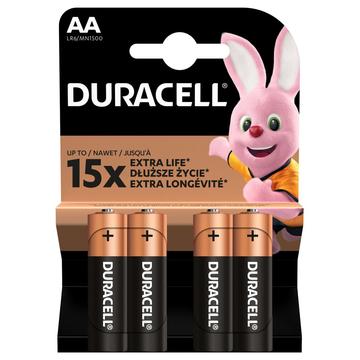 Duracell DuraLock C&B LR6/AA batterijen - 4 stuks.