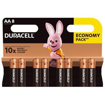 Duracell DuraLock C&B LR6/AA batterijen - 8 stuks.