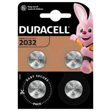 Duracell Mini CR2032 knoopcelbatterij 3V - 4 stuks.