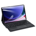 Samsung Galaxy Tab S9+ Dux Ducis Bluetooth Toetsenbord Hoesje - Zwart