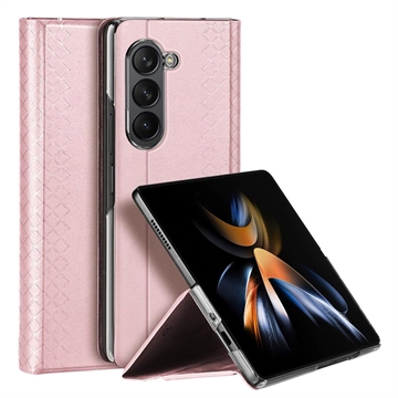 Samsung Galaxy Z Fold5 Dux Ducis Bril Flip Hoesje (Geopende verpakking - Uitstekend) - Roze