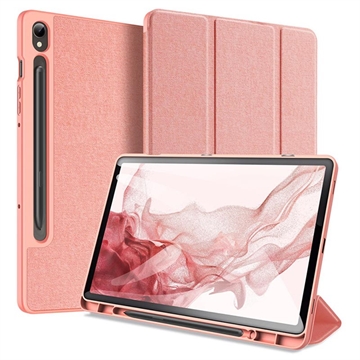 Samsung Galaxy Tab S9 Dux Ducis Domo Tri-Fold Smart Folio Hoesje (Geopende verpakking - Bulkverpakking) - Roze