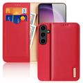 Samsung Galaxy S24 Dux Ducis Hivo Wallet Leren Hoesje - Rood