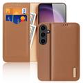 Samsung Galaxy S24+ Dux Ducis Hivo Wallet Leren Hoesje - Bruin