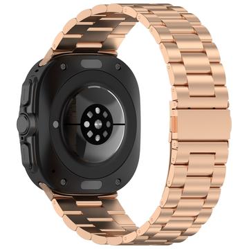 Samsung Galaxy Watch Ultra Elegante Roestvrij Stalen Riem - Rosé goud