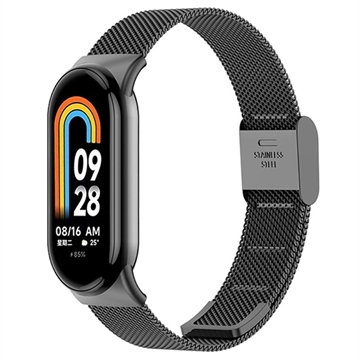 Xiaomi Smart Band 8 Elegante Roestvrijstalen Mesh-Band - Zwart