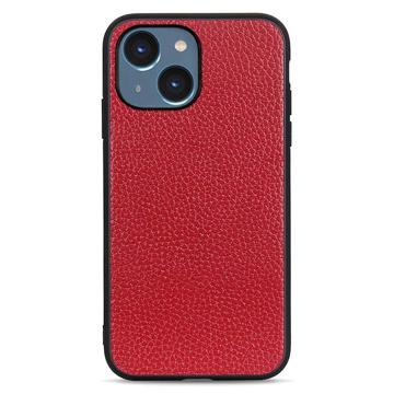 Elegante iPhone 14 Plus Leren Hoesje - Rood