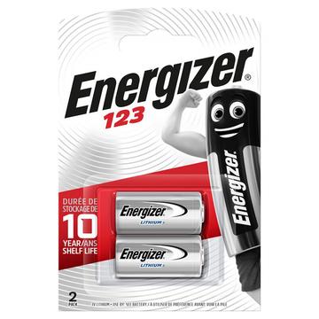 Energizer CR123 Foto Lithium Batterij 3V - 2 stuks.