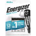 Energizer Max Plus LR03/AAA Alkaline batterijen - 4 stuks.