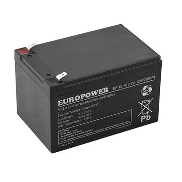 Europower EP12-12 AGM accu 12V/12Ah