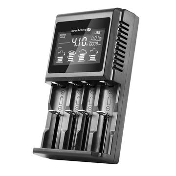 EverActive UC-4000 Professionele Slimme Batterijlader - 4x AAA/AA/C/D/18650