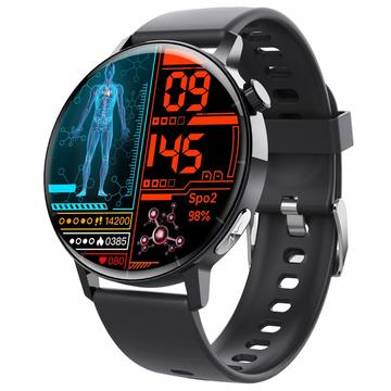 F67 Pro Smart Horloge met ECG, bloedsuiker en urinezuurmonitoring - Zwart