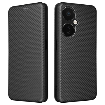 OnePlus Nord CE 3 Lite/N30 Flip Hoesje - Koolstofvezel - Zwart