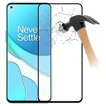 Full Cover OnePlus Nord N100 Glazen Screenprotector - Zwart