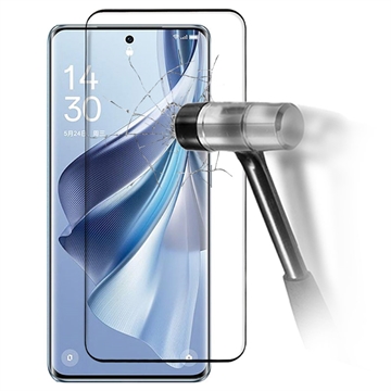 Oppo Reno10 Pro/Reno10 Pro+ Full Cover Glazen Screenprotector - Zwarte Rand