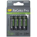 GP ReCyko Pro PhotoFlash Oplaadbare AA-batterijen 2000mAh - 4 stuks.