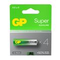 GP Super G-Tech LR6/AA Alkaline batterijen - 4 stuks.