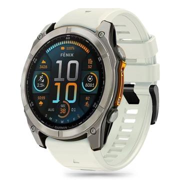 Garmin Fenix 5/6/6 Pro/7/8/E Tech-Protect Siliconen Lijnband - 47mm - Titanium