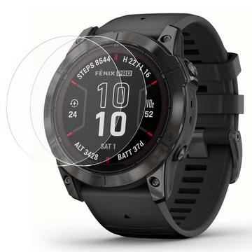 Garmin Fenix 7X Pro Glazen Screenprotector - Doorzichtig - 2 st.