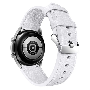 Garmin Vivoactive 4 Echt Lederen Bandje - Wit