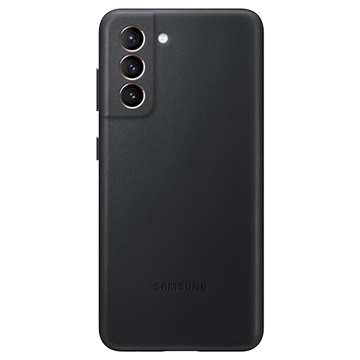 Samsung Galaxy S21+ 5G Leder Cover EF-VG996LBEGWW (Geopende verpakking - Bevredigend) - Zwart