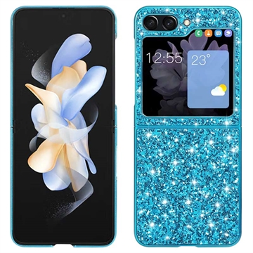 Samsung Galaxy Z Flip5 Glitter Series Hybrid Hoesje - Blauw