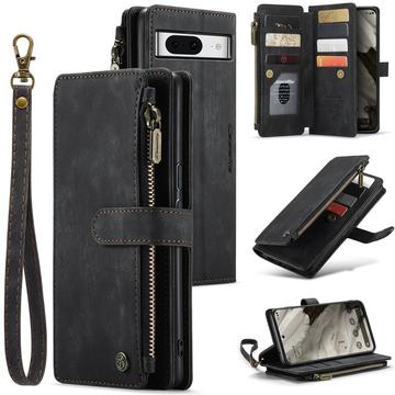 Caseme C30 Multifunctionele Google Pixel 8 Portemonnee Hoesje - Zwart