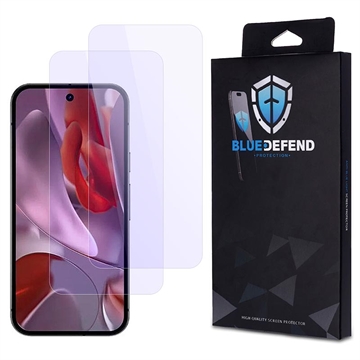 Google Pixel 9a BlueDefend Anti-Blue Light Glazen Screenprotector - 2 stuks.