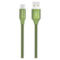 GreyLime Gevlochten USB-A / USB-C Kabel - 1m