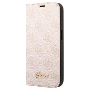 Guess 4G Metal Gold Logo iPhone 14 Plus Flip Case