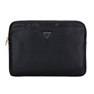 Guess Grained Triangle Logo Laptophoes - 14" - Zwart