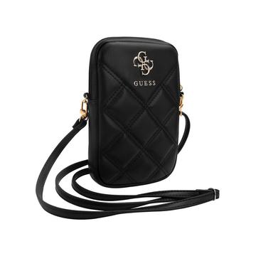 Guess Quilted 4G Metal Logo Telefoontas met Verstelbare Riem