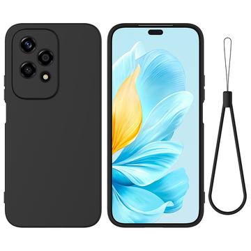 Honor 200 Lite Liquid Siliconen Hoesje - Zwart