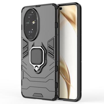 Honor 200 Pro Hybride Hoesje met Ring Houder - Zwart