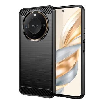 Honor X60 Geborsteld TPU Hoesje - Koolstofvezel