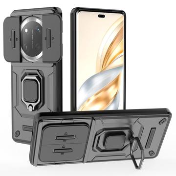 Honor X60 Pro Roterende ring hybride hoesje met camera schild